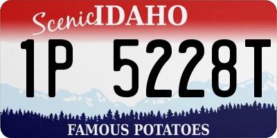 ID license plate 1P5228T