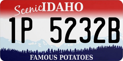 ID license plate 1P5232B