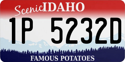 ID license plate 1P5232D