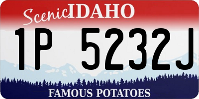 ID license plate 1P5232J