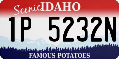 ID license plate 1P5232N