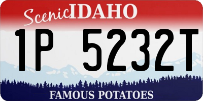 ID license plate 1P5232T