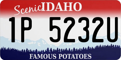 ID license plate 1P5232U