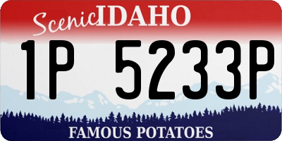 ID license plate 1P5233P