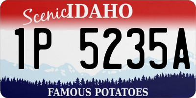 ID license plate 1P5235A
