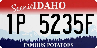 ID license plate 1P5235F