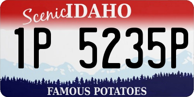 ID license plate 1P5235P