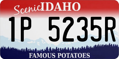 ID license plate 1P5235R