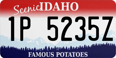ID license plate 1P5235Z