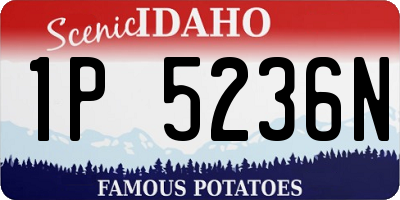 ID license plate 1P5236N