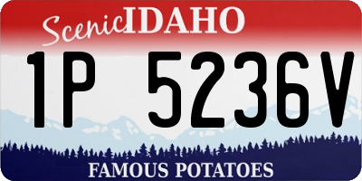 ID license plate 1P5236V