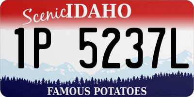 ID license plate 1P5237L