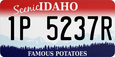 ID license plate 1P5237R
