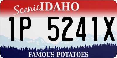 ID license plate 1P5241X