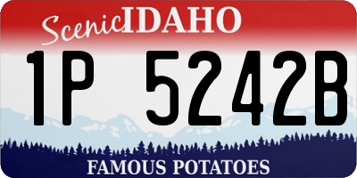 ID license plate 1P5242B