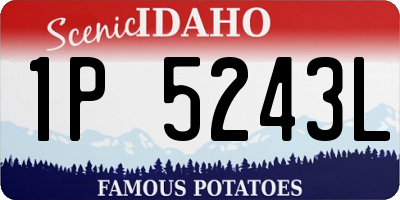 ID license plate 1P5243L