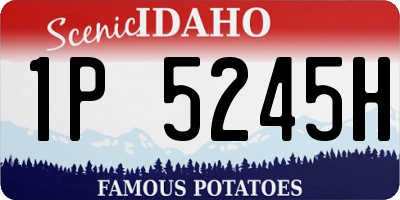ID license plate 1P5245H