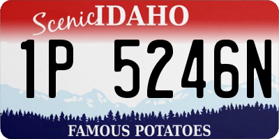 ID license plate 1P5246N