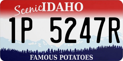 ID license plate 1P5247R