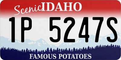 ID license plate 1P5247S