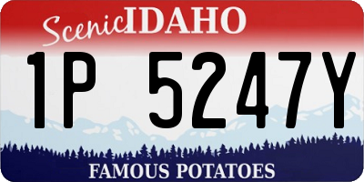 ID license plate 1P5247Y