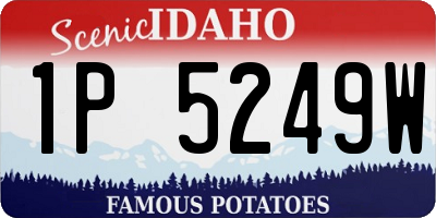 ID license plate 1P5249W