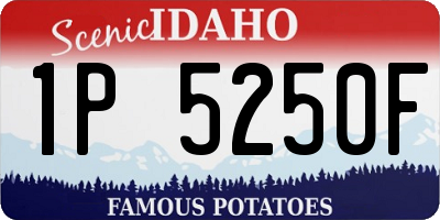 ID license plate 1P5250F