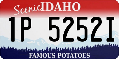 ID license plate 1P5252I