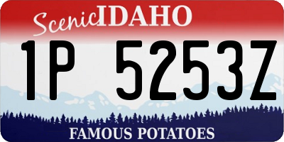 ID license plate 1P5253Z