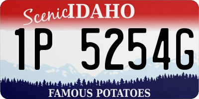 ID license plate 1P5254G