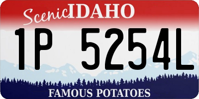 ID license plate 1P5254L