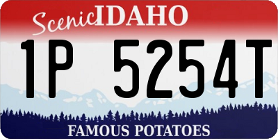 ID license plate 1P5254T