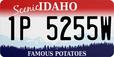ID license plate 1P5255W