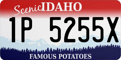 ID license plate 1P5255X