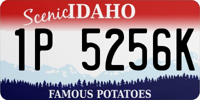 ID license plate 1P5256K