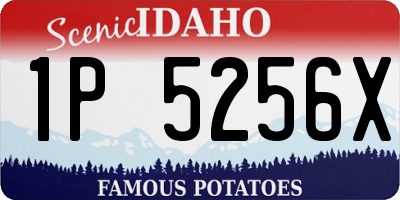 ID license plate 1P5256X