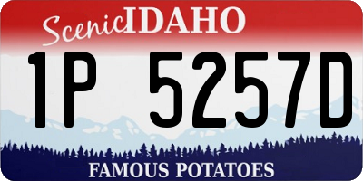ID license plate 1P5257D