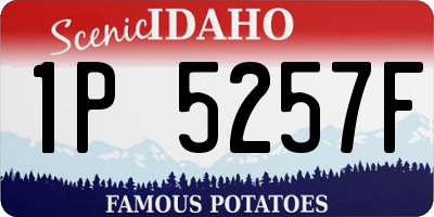 ID license plate 1P5257F