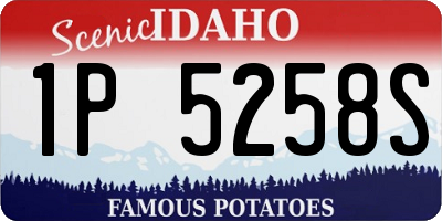 ID license plate 1P5258S