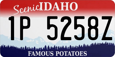 ID license plate 1P5258Z