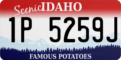 ID license plate 1P5259J
