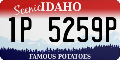 ID license plate 1P5259P