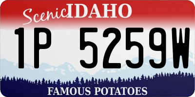 ID license plate 1P5259W