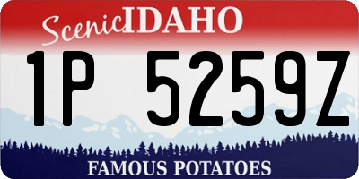 ID license plate 1P5259Z