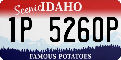 ID license plate 1P5260P