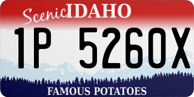 ID license plate 1P5260X