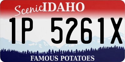 ID license plate 1P5261X