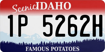 ID license plate 1P5262H