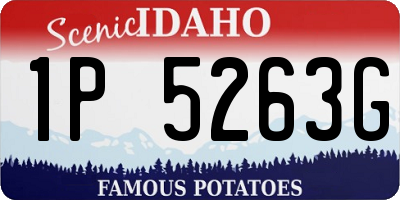 ID license plate 1P5263G