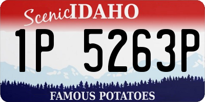 ID license plate 1P5263P